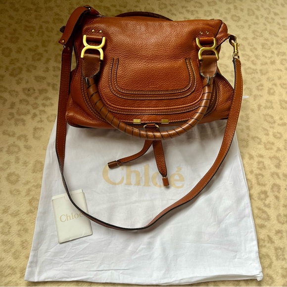 Chloe Marcie Medium Leather Satchel - Picture 3 of 13